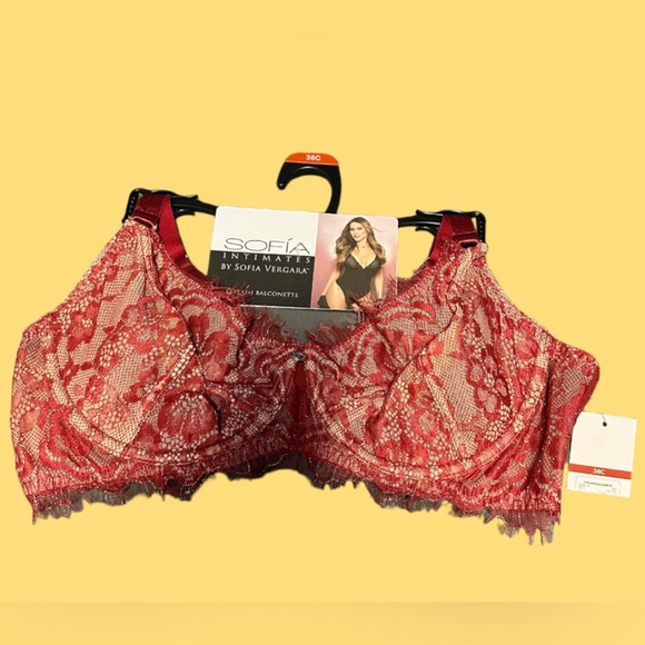 Sofía Intimates by Sofia Vergara Women’s Eyelash Lace Balconette Bra - Picture 6 of 7